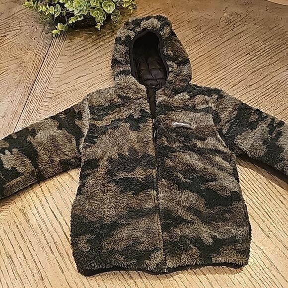Reversible hooded puffer jacket size 5-6 Eddie Bauer - Picture 10 of 10